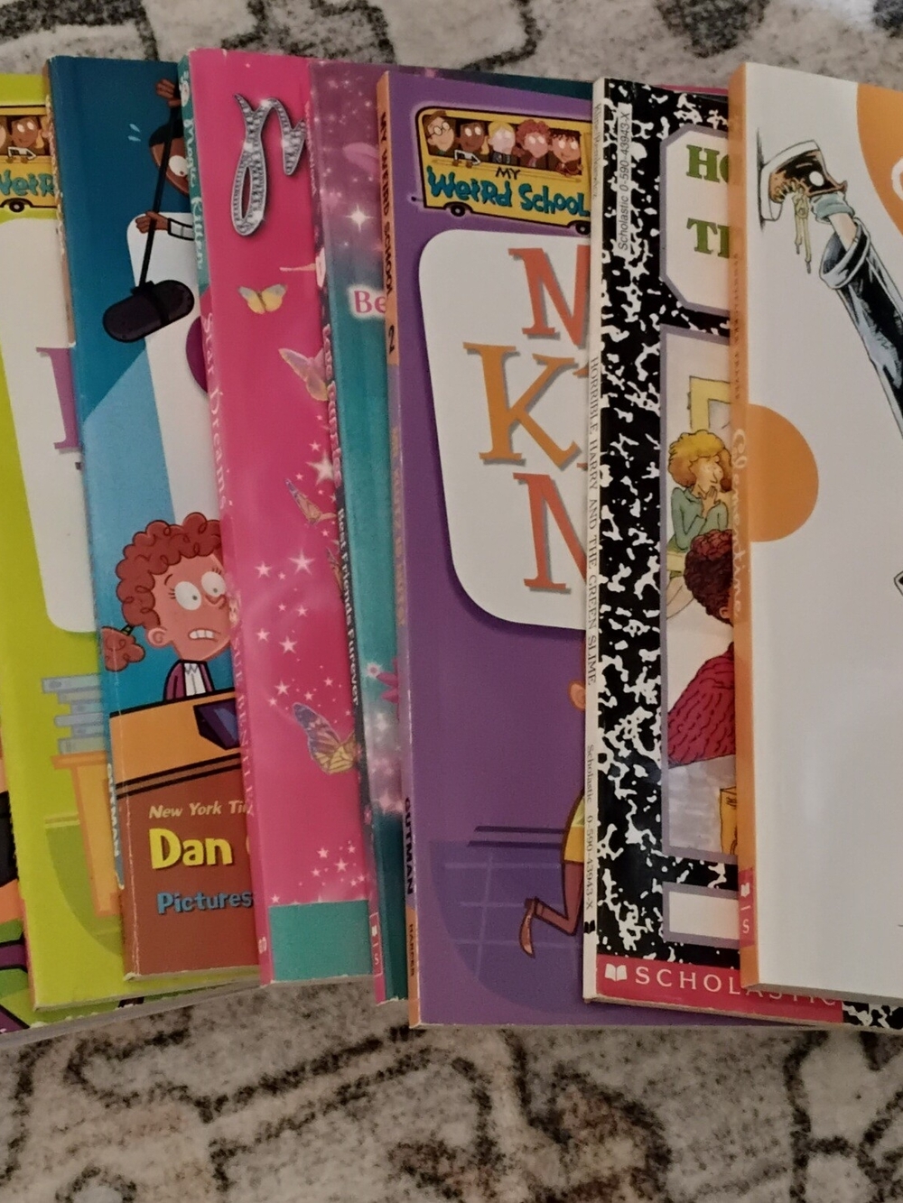 Scholastic Kids Books - Pink, Purple, Blue, Green, Orange, White Covers